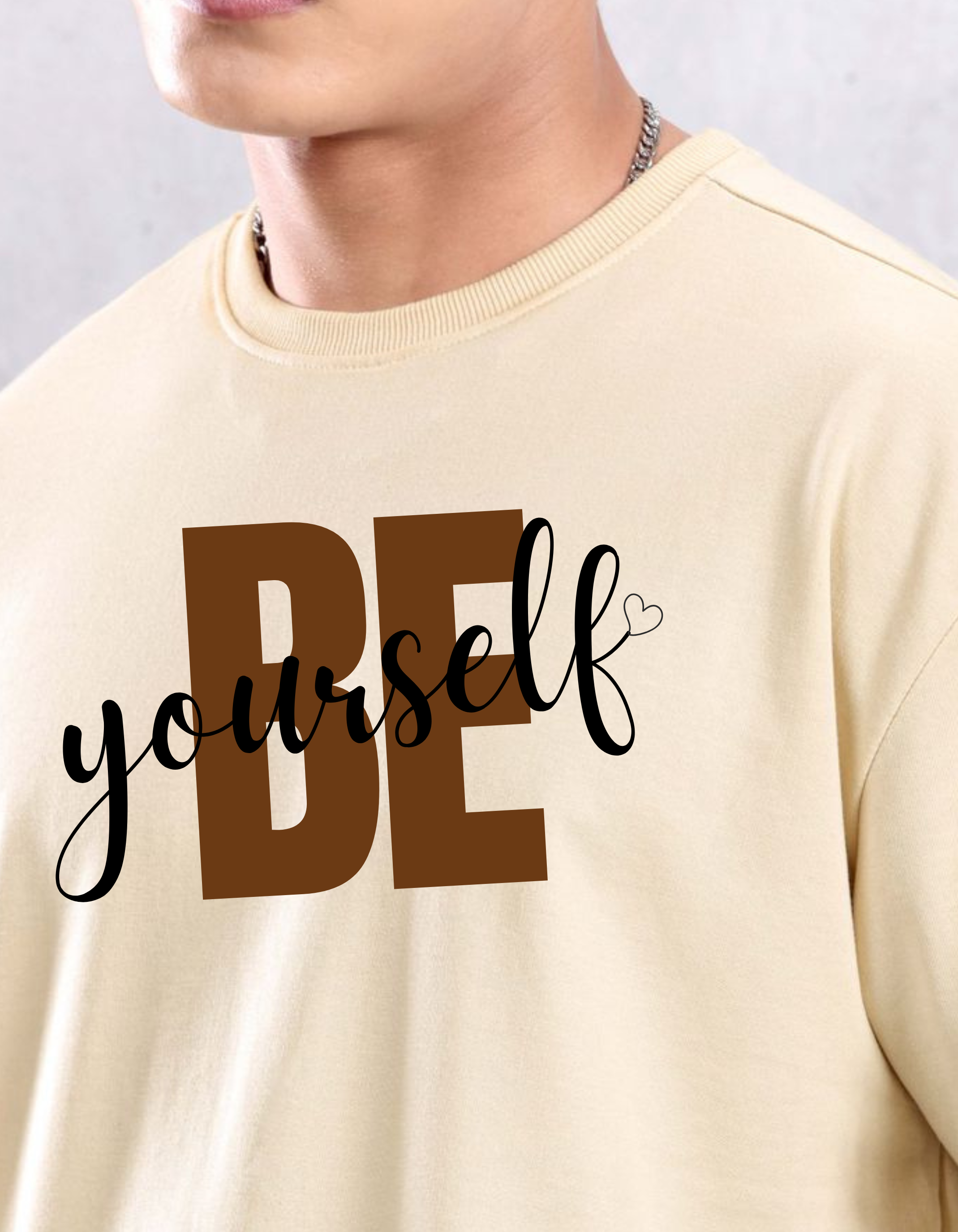 Be yourself oversized t-shirt